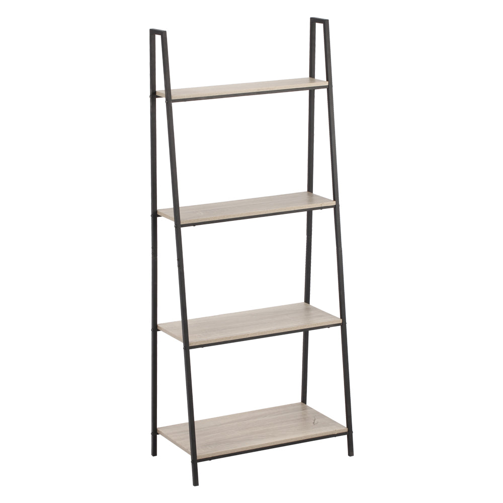 SCAFFALE ORGANIZZATORE IN METALLO E LEGNO cm 60 x 35 x H 148 - 4 ripiani